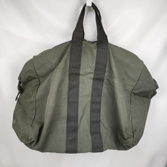 Flyer's A-3 Kit Bag 1982 Military Issue Canvas Zip/Snap Closure Clean! - Picture 3 of 5